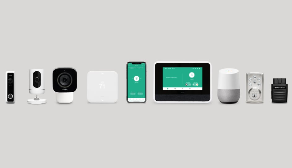 Vivint home security product line in Austin